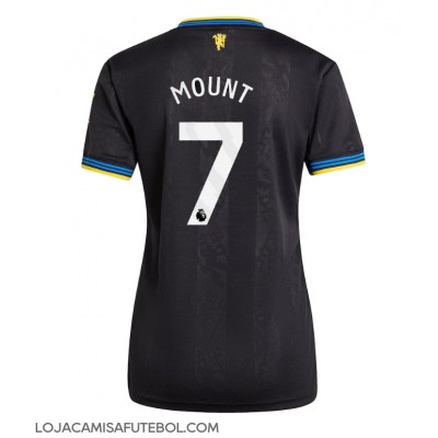 Camisa de Futebol Manchester United Mason Mount #7 Equipamento Alternativo Mulheres 2025-26 Manga Curta Camisa de Futebol Manchester United Mason Mount #7 Equipamento Alternativo Mulheres 2025-26 Manga Curta